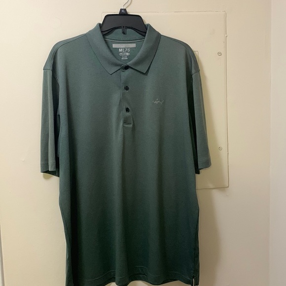 Men’s Greg Norman Polo ML75 PlayDry Green XL Shirt - Picture 2 of 6